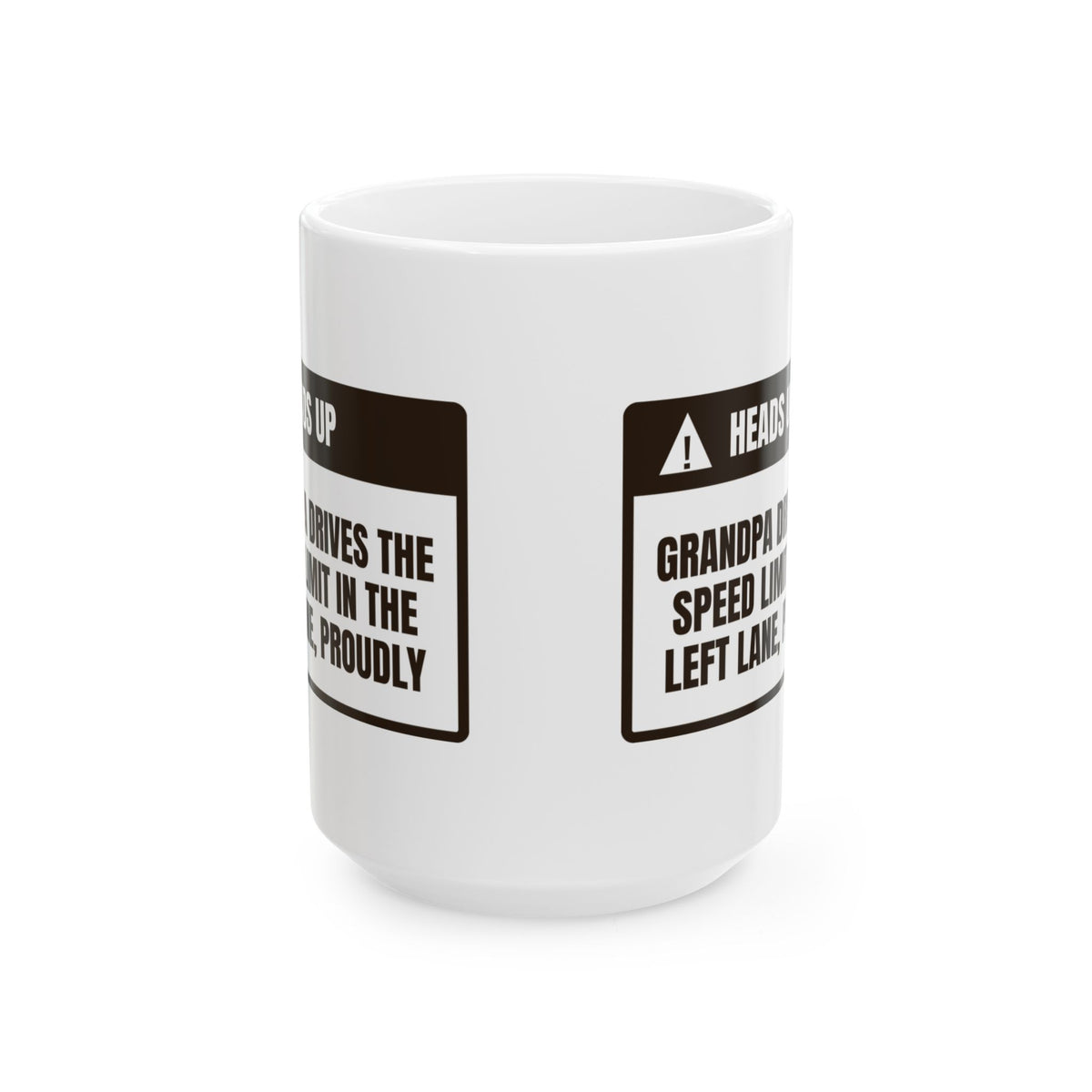 Funny Grandpa Driving Warning Coffee Mug For Grandpa