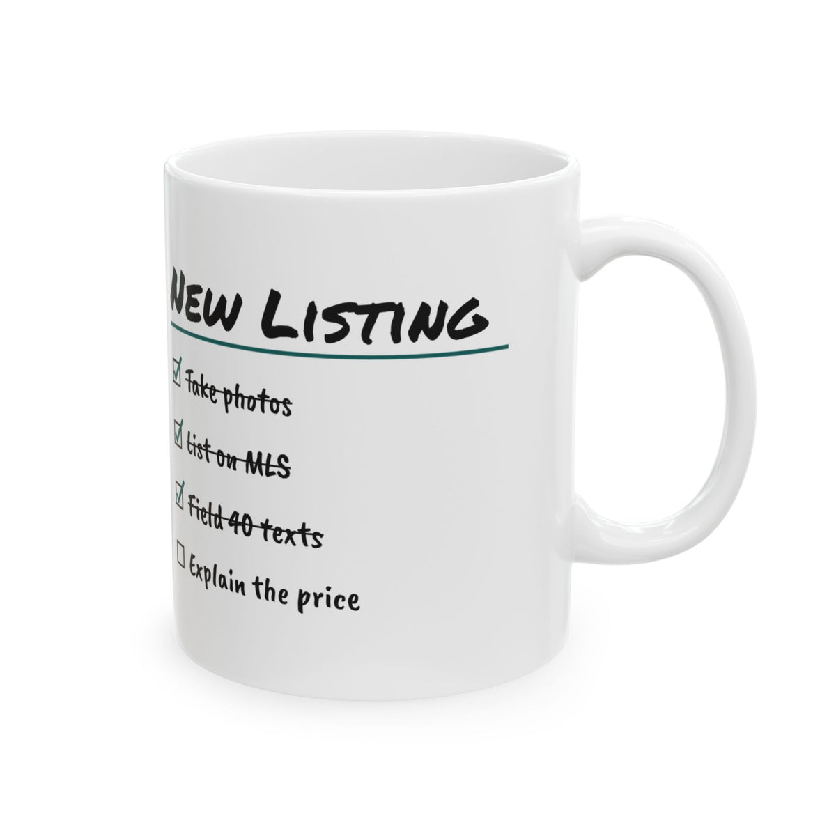 Real Estate Agent Coffee Mug Explain The Price