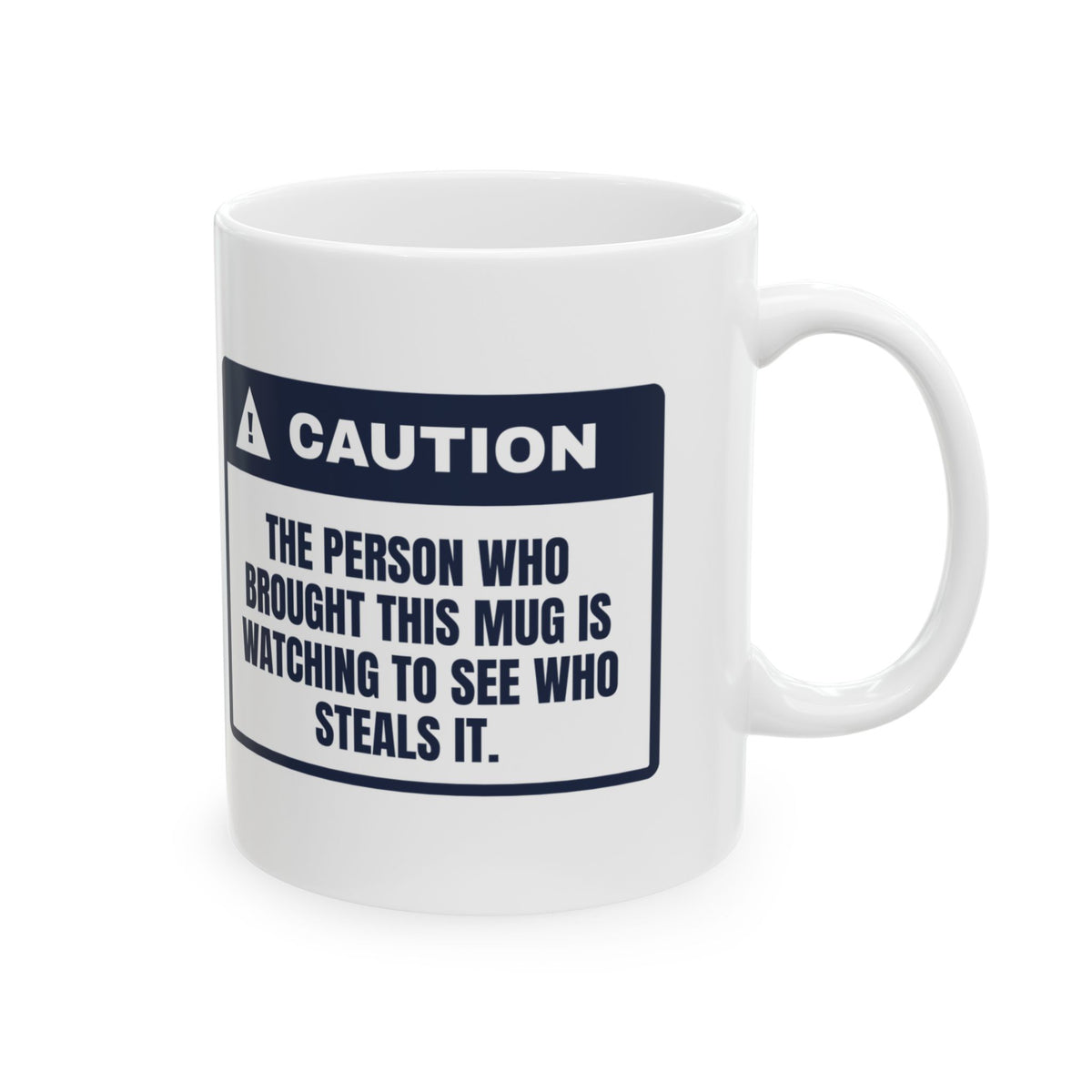 Funny White Elephant Coffee Mug The Person Who Brought This Is Watching