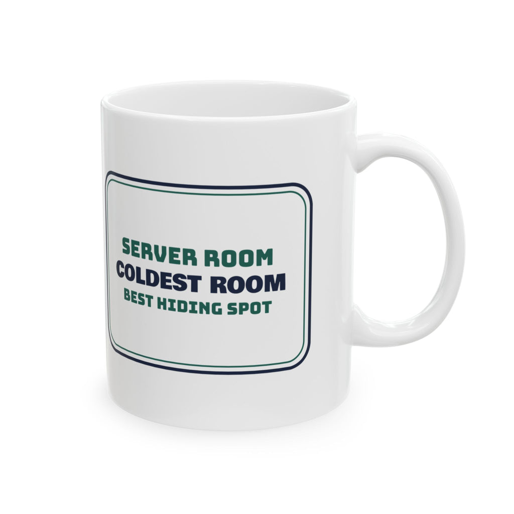 Funny IT Support Coffee Mug Server Room Hiding Spot For Sysadmins
