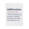 Funny Christmas Throw Blanket Unboxmas Definition For New Homeowners