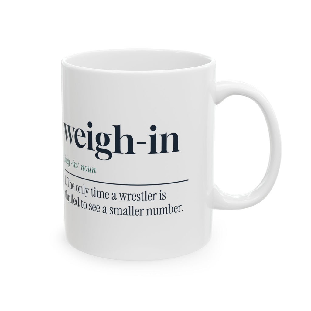 Funny Wrestling Mug Weigh-In Dictionary Definition