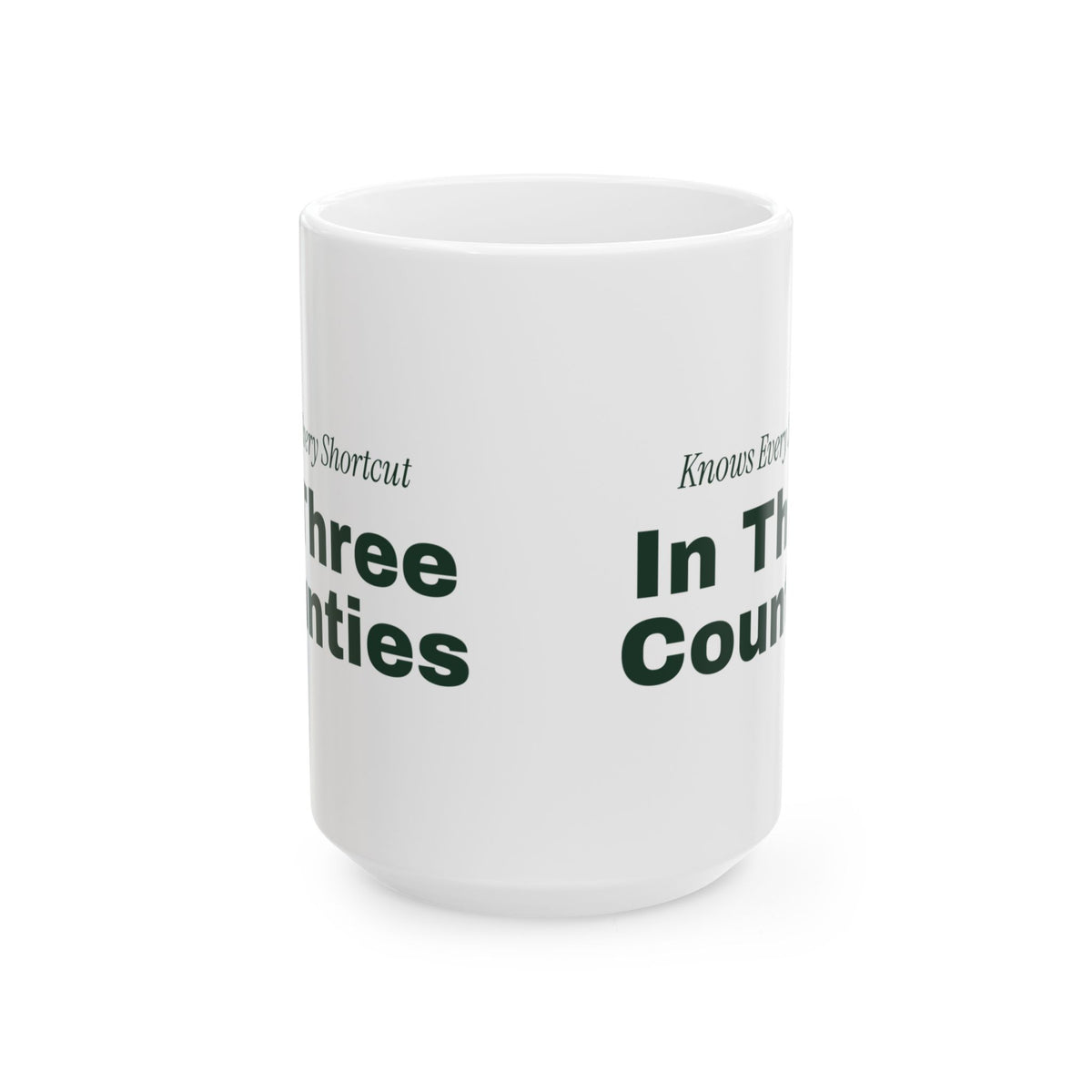 Funny Social Worker Coffee Mug Knows Every Shortcut In Three Counties
