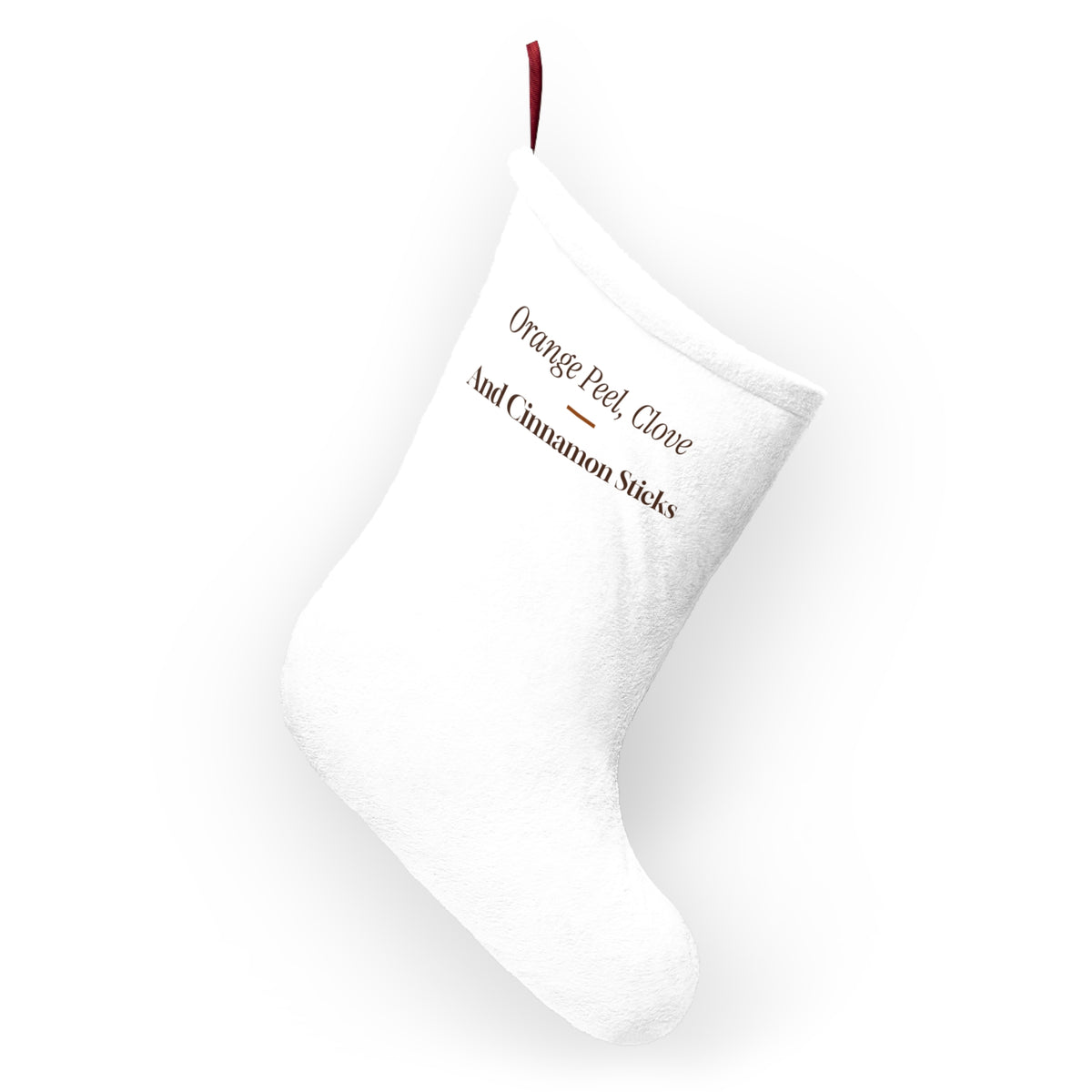 Christmas Stocking Orange Peel Clove And Cinnamon Sticks Cozy Cup