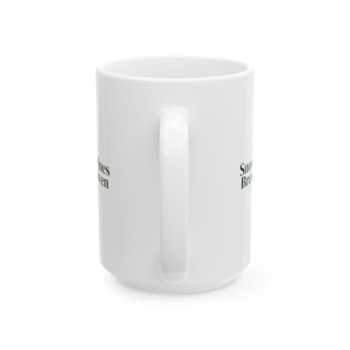 Cozy Christmas Coffee Mug Snow On The Pines Bread In The Oven