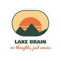 Lake Brain Sticker No Thoughts Just Waves