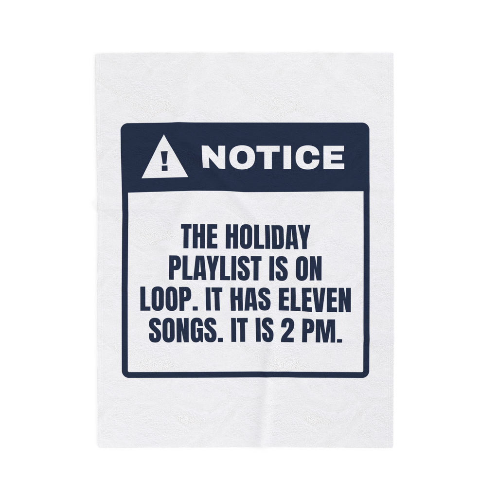 Funny Office Christmas Throw Blanket Office Playlist Eleven Songs Notice
