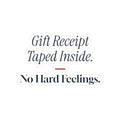 Funny Christmas Sticker Receipt Taped Inside No Hard Feelings