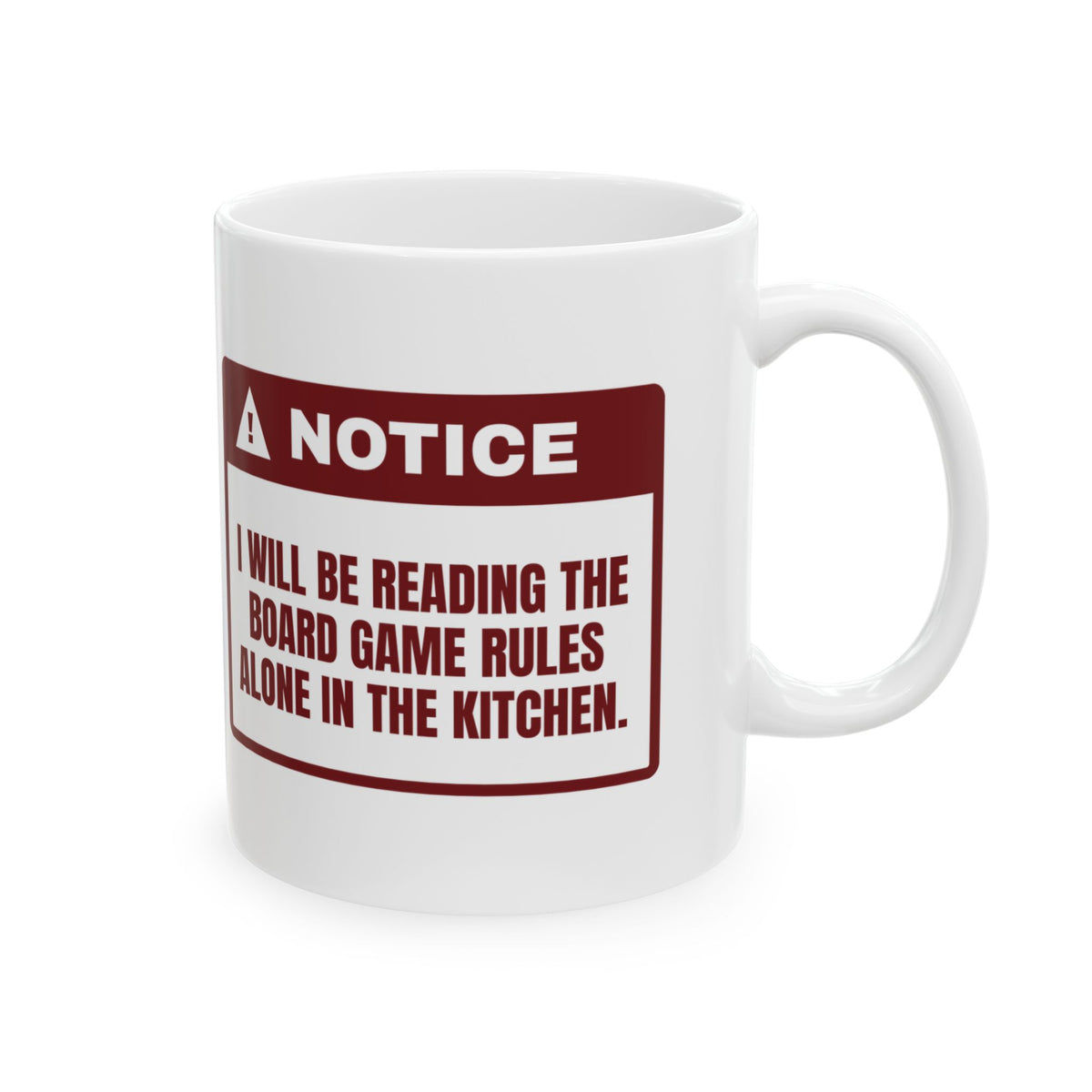 Funny Christmas Coffee Mug Reading The Game Rules Alone For Introverts
