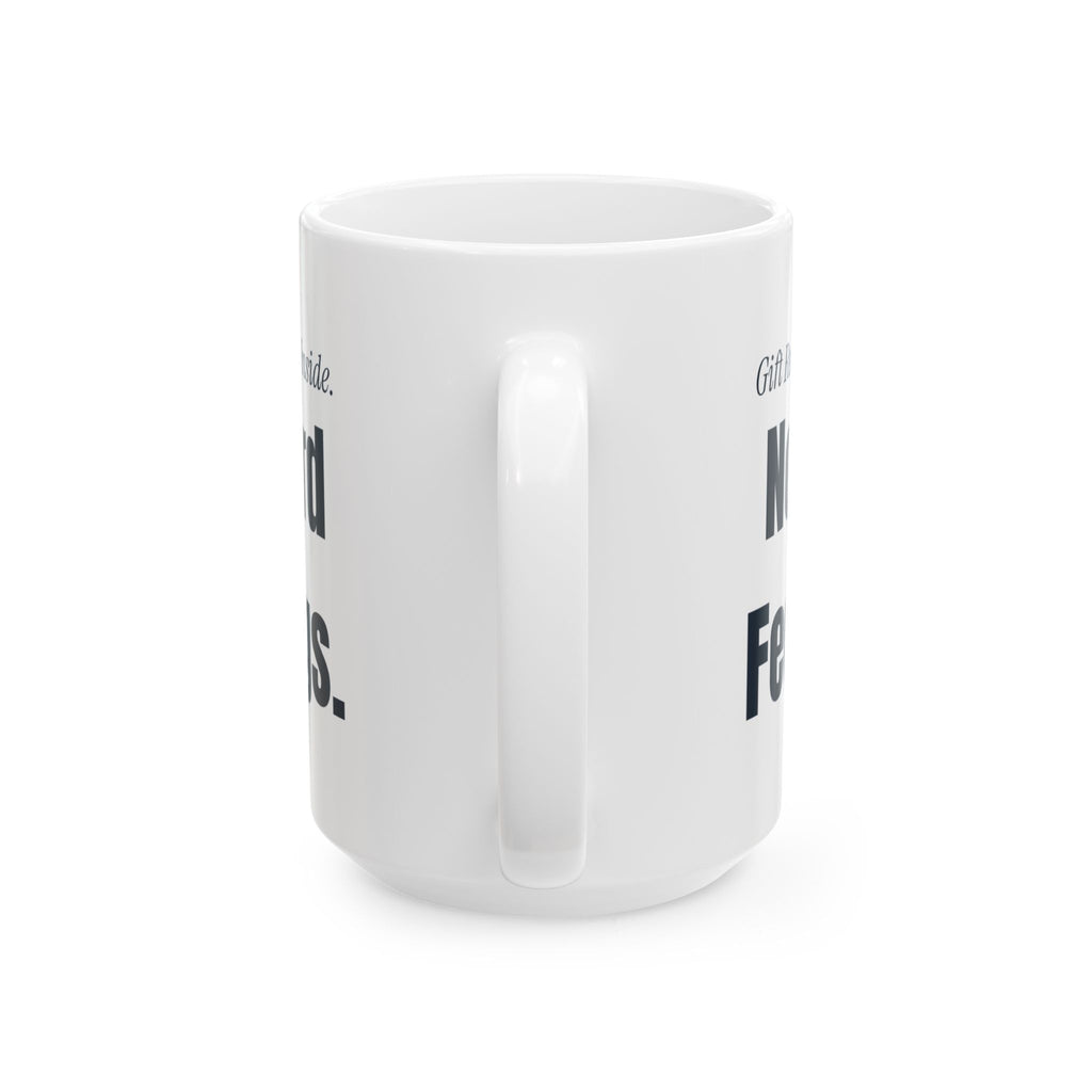 Funny Christmas Coffee Mug Receipt Taped Inside No Hard Feelings