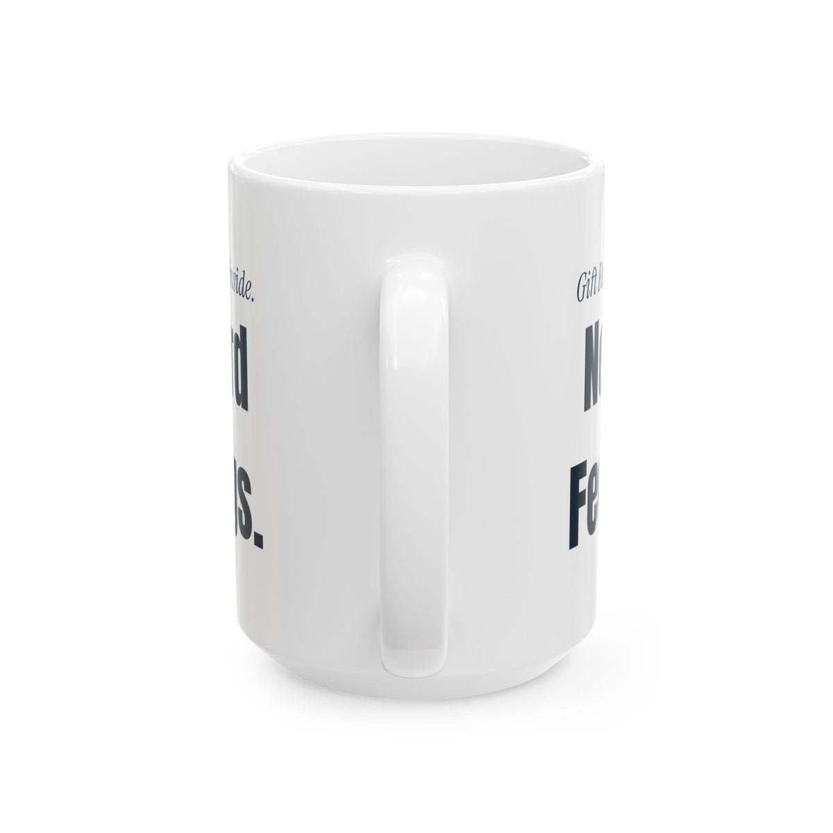 Funny Christmas Coffee Mug Receipt Taped Inside No Hard Feelings