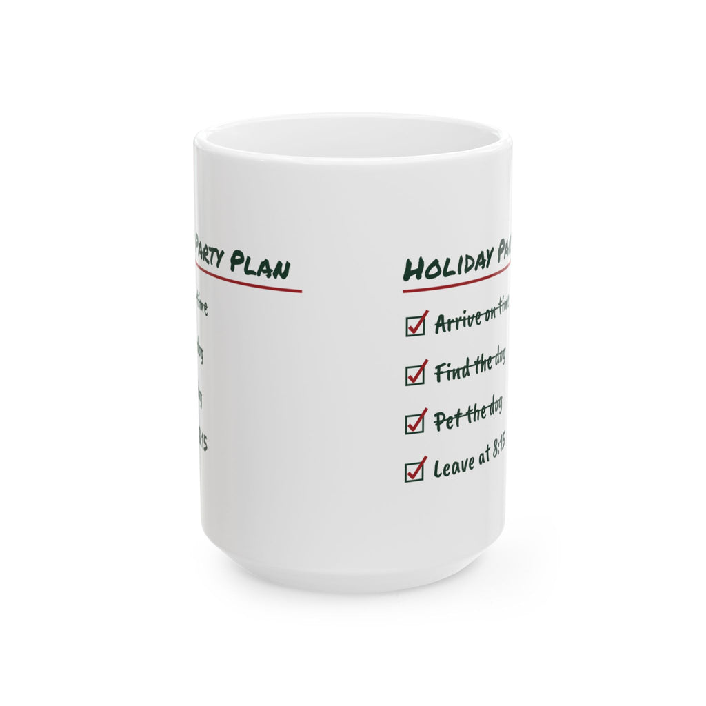Funny Introvert Christmas Coffee Mug Holiday Party Plan Leave At 8:15