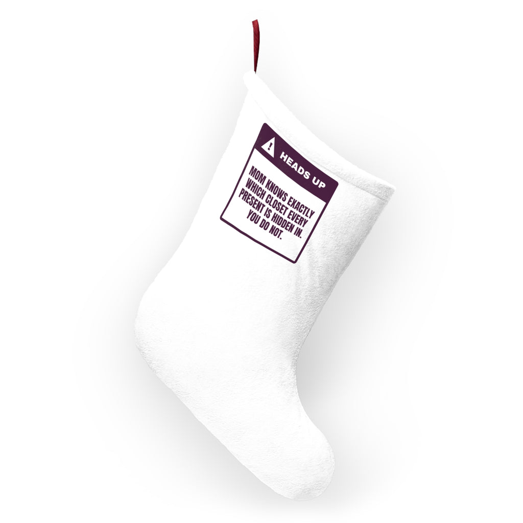 Funny Christmas Mom Christmas Stocking Mom Knows Which Closet You Do Not