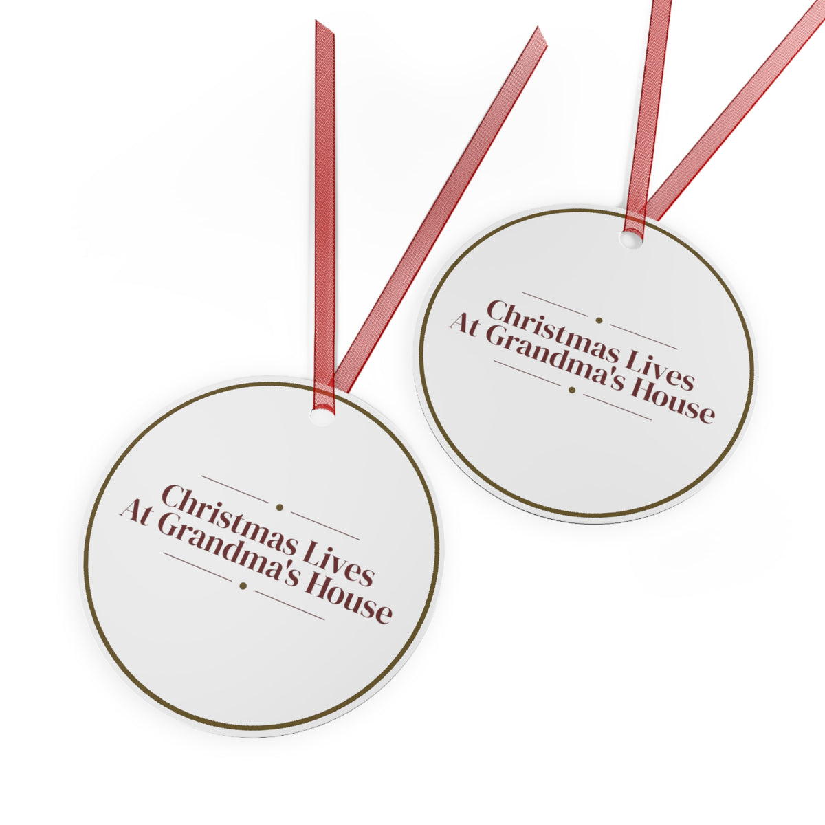 Christmas Ornament Christmas Lives At Grandma's House Keepsake