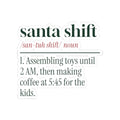 Funny Christmas Sticker Santa Shift Dictionary For Parents