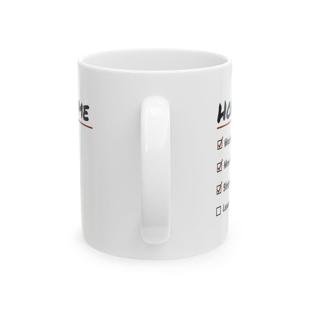 Funny Truck Driver Coffee Mug Sleep In A Real Bed Leave Sunday