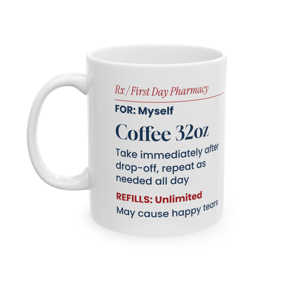 Rx Coffee After Drop-Off Back to School Mug