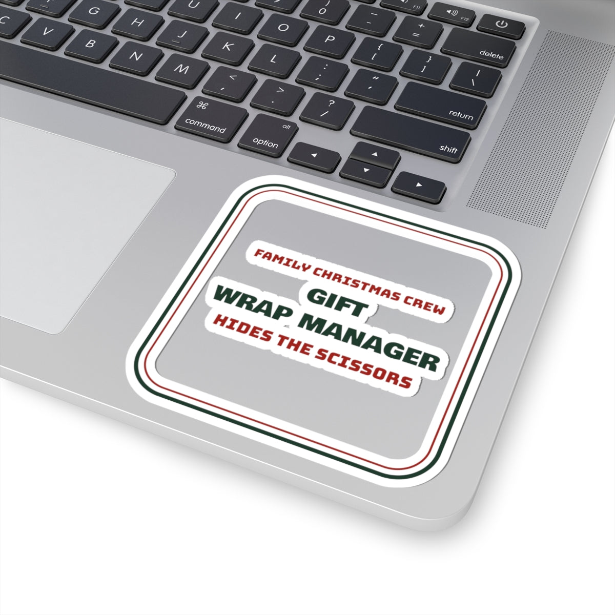 Matching Family Christmas Sticker Gift Wrap Manager Family Crew
