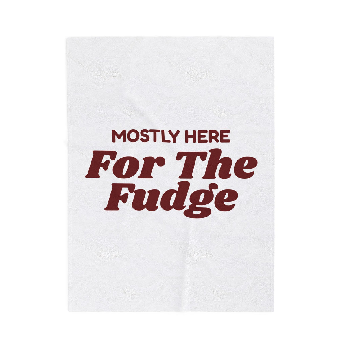 Funny Christmas Introvert Throw Blanket Mostly Here For The Fudge