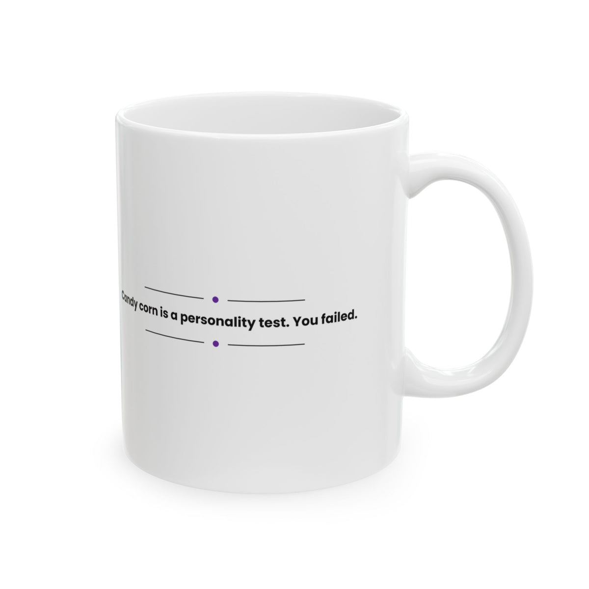 Funny Halloween Coffee Mug Candy Corn Personality Test For Haters