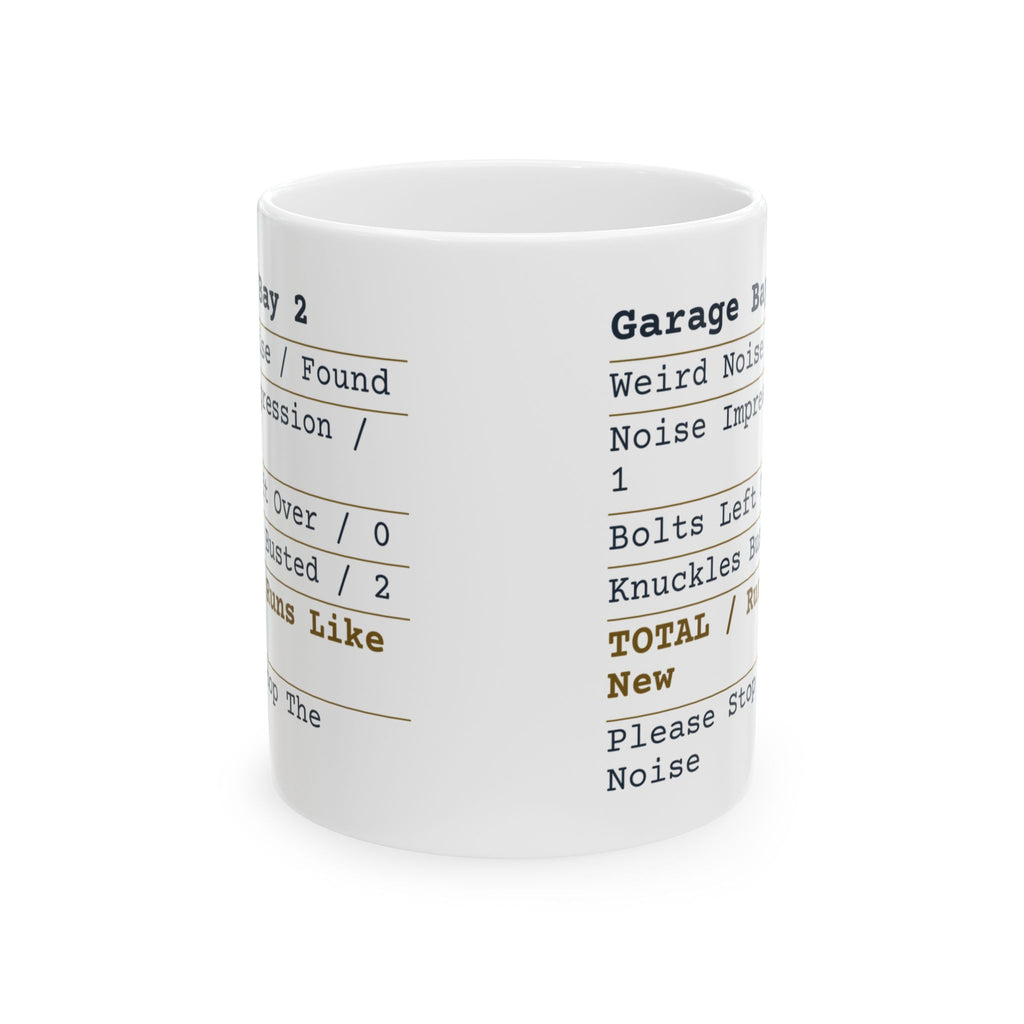 Funny Mechanic Coffee Mug Garage Receipt For Auto Mechanics