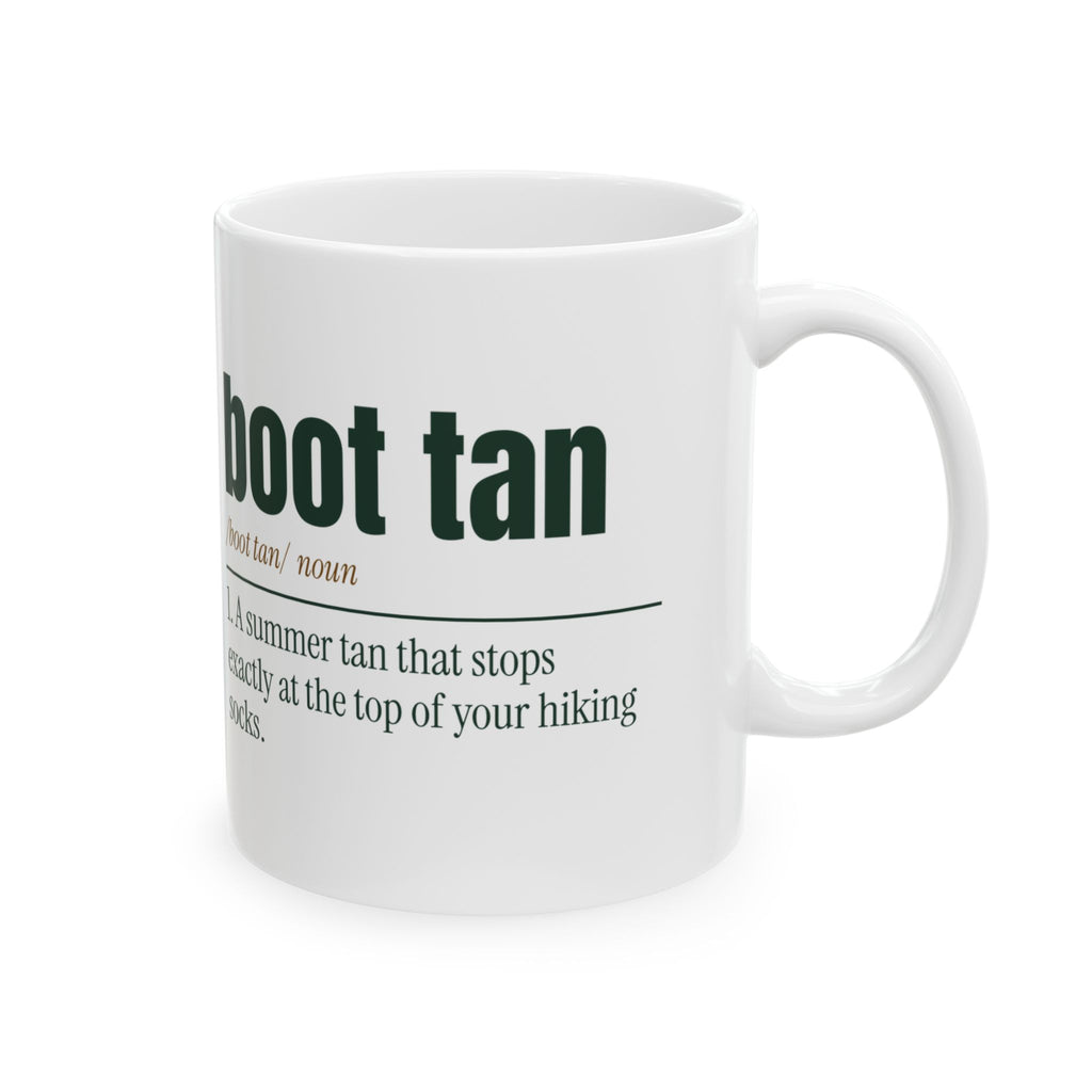 Funny Hiking Coffee Mug Boot Tan Definition For Hikers