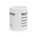 Funny Construction Mug Daily Huddle Checklist For Construction Workers
