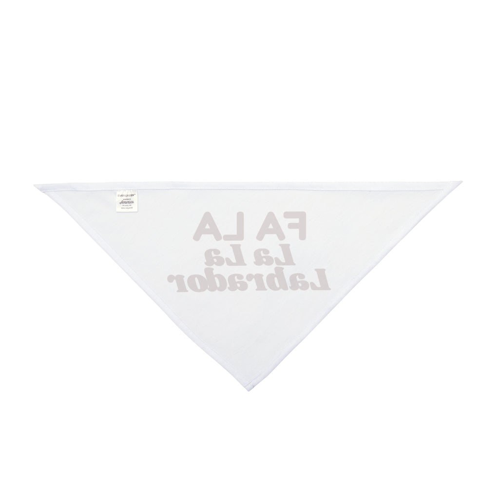 Funny Dog Christmas Dog Bandana Fa La La La Labrador For Lab Owners