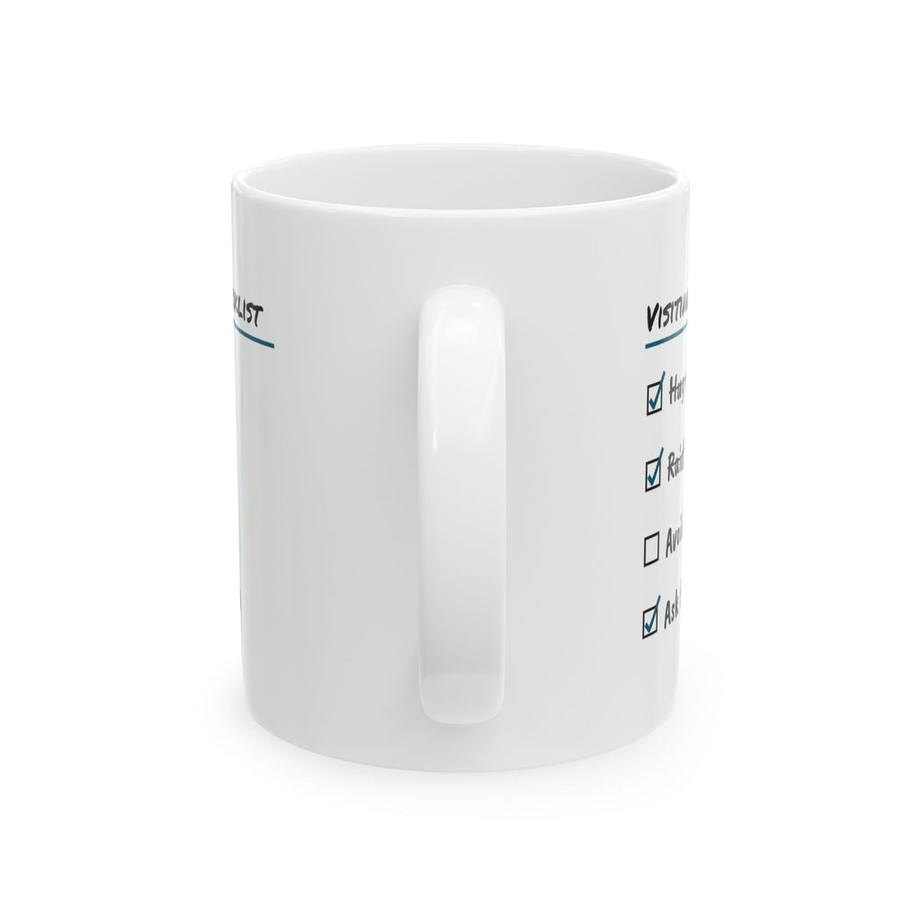 Visiting Home Checklist Coffee Mug For Son
