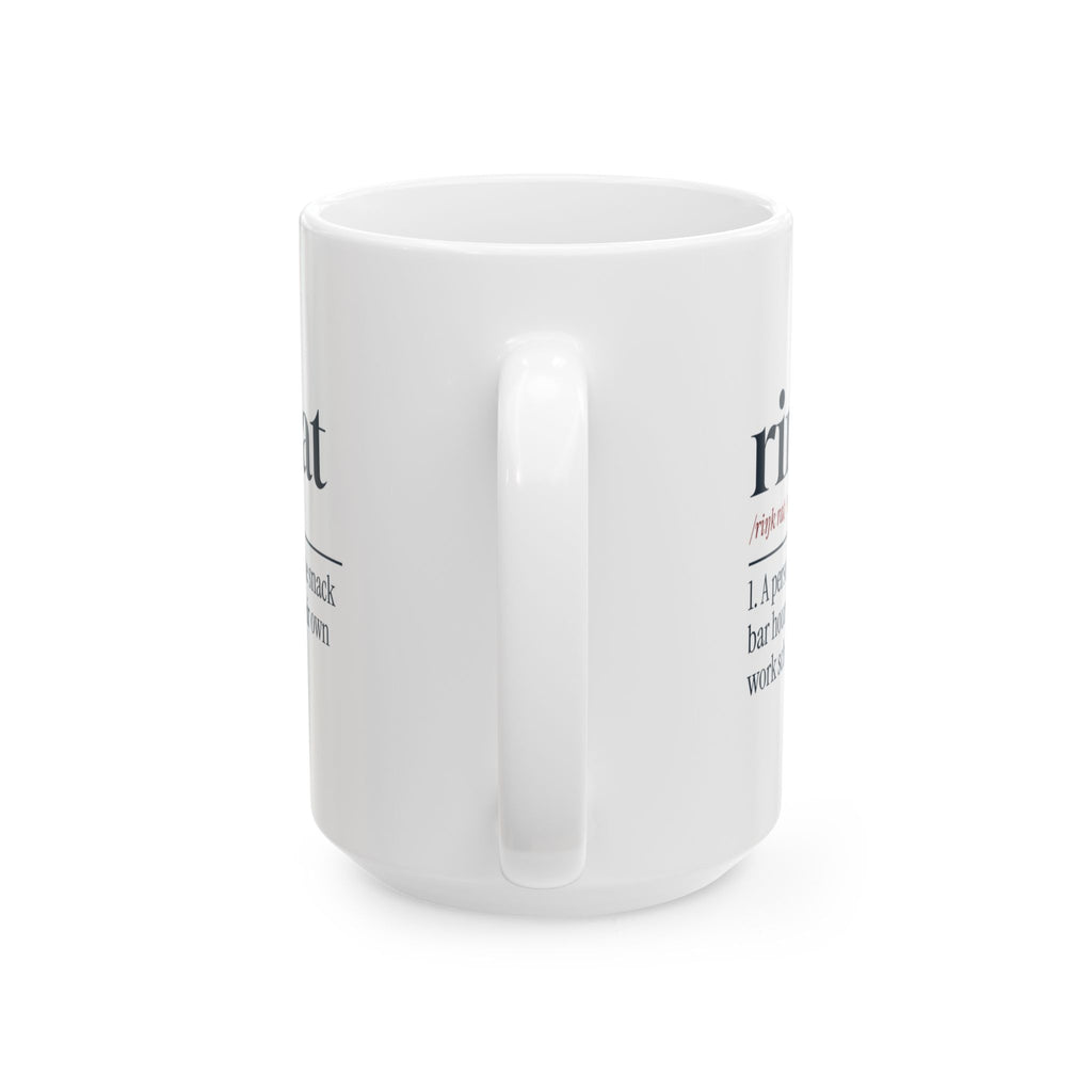 Funny Hockey Coffee Mug Rink Rat Definition For Hockey Families