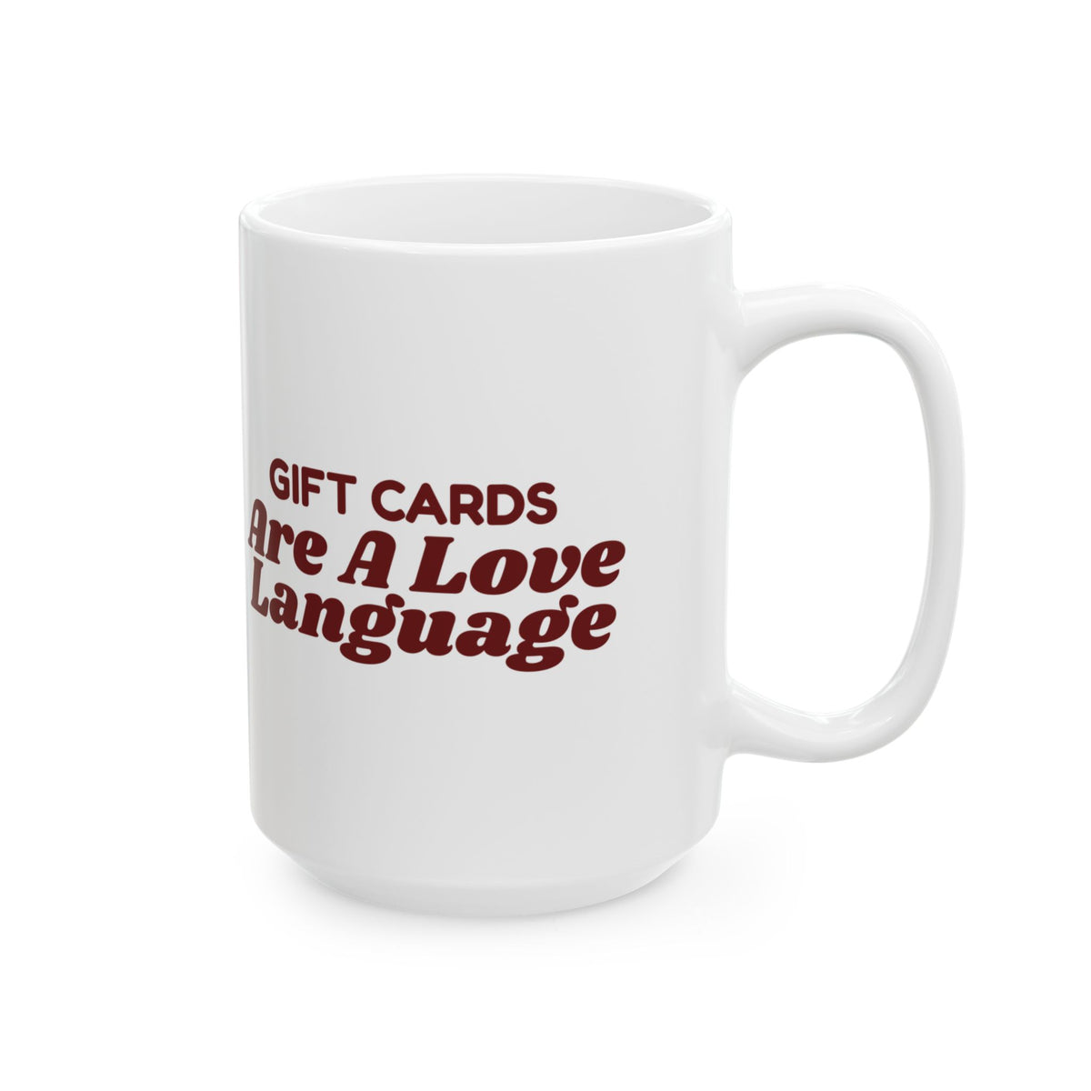 Funny Christmas Shopping Coffee Mug Gift Cards Are A Love Language