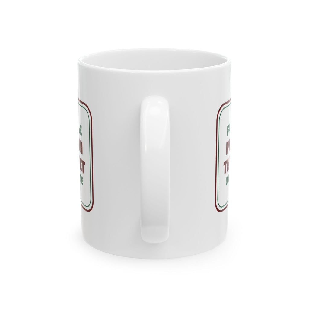 Funny Christmas Family Coffee Mug Phones In The Basket Until After Pie