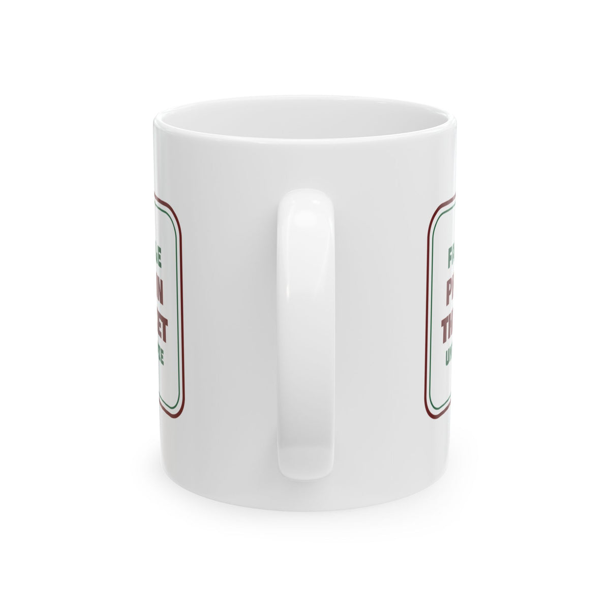 Funny Christmas Family Coffee Mug Phones In The Basket Until After Pie