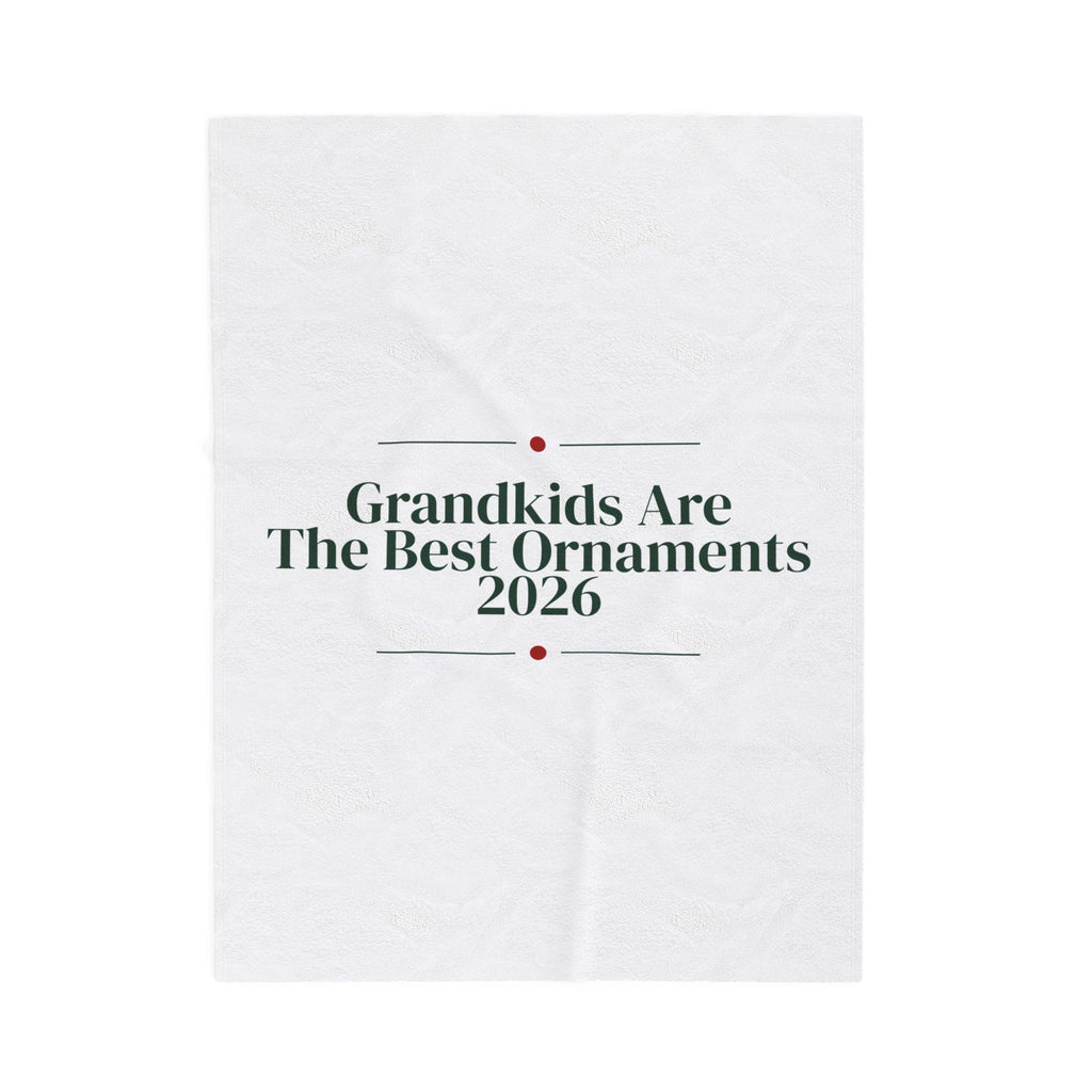 Grandparents Christmas Throw Blanket Grandkids Are The Best Ornaments