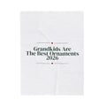 Grandparents Christmas Throw Blanket Grandkids Are The Best Ornaments