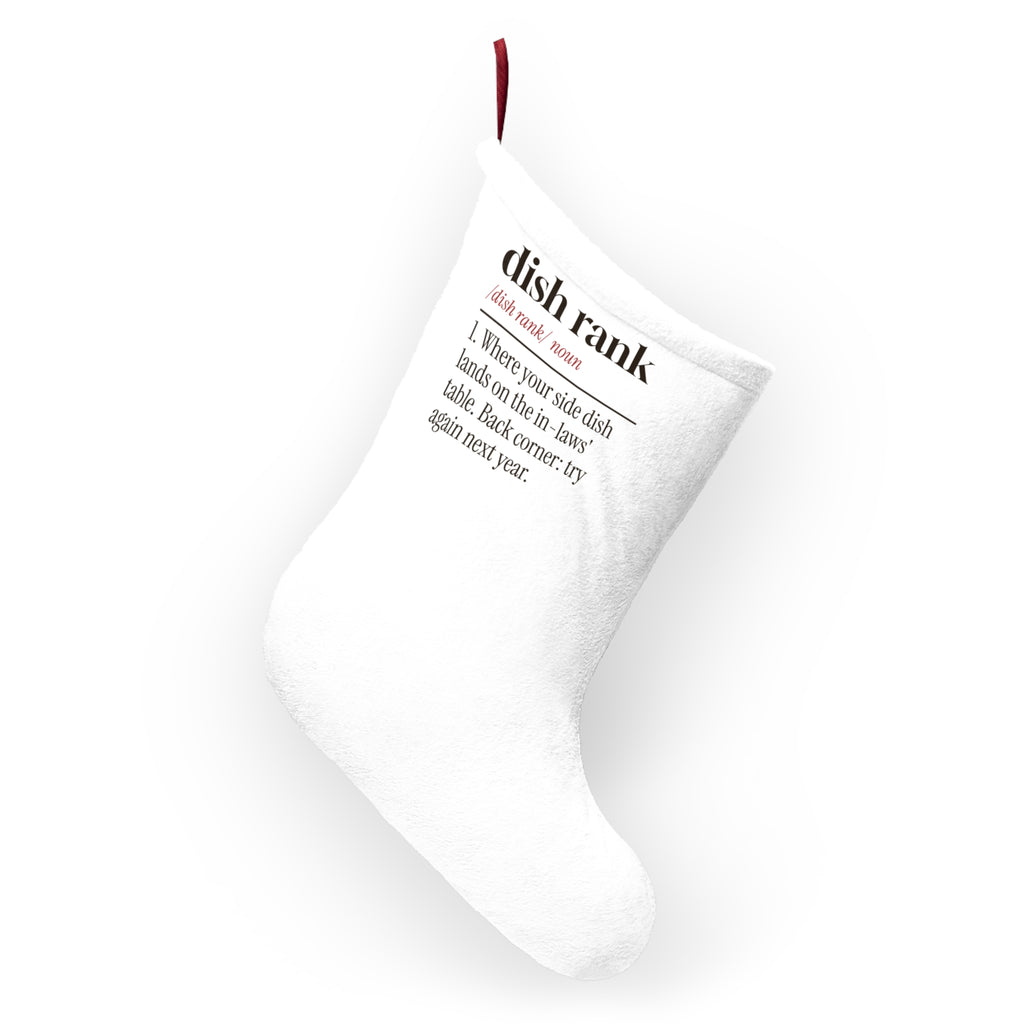 Funny In-Laws Christmas Stocking Dish Rank Definition