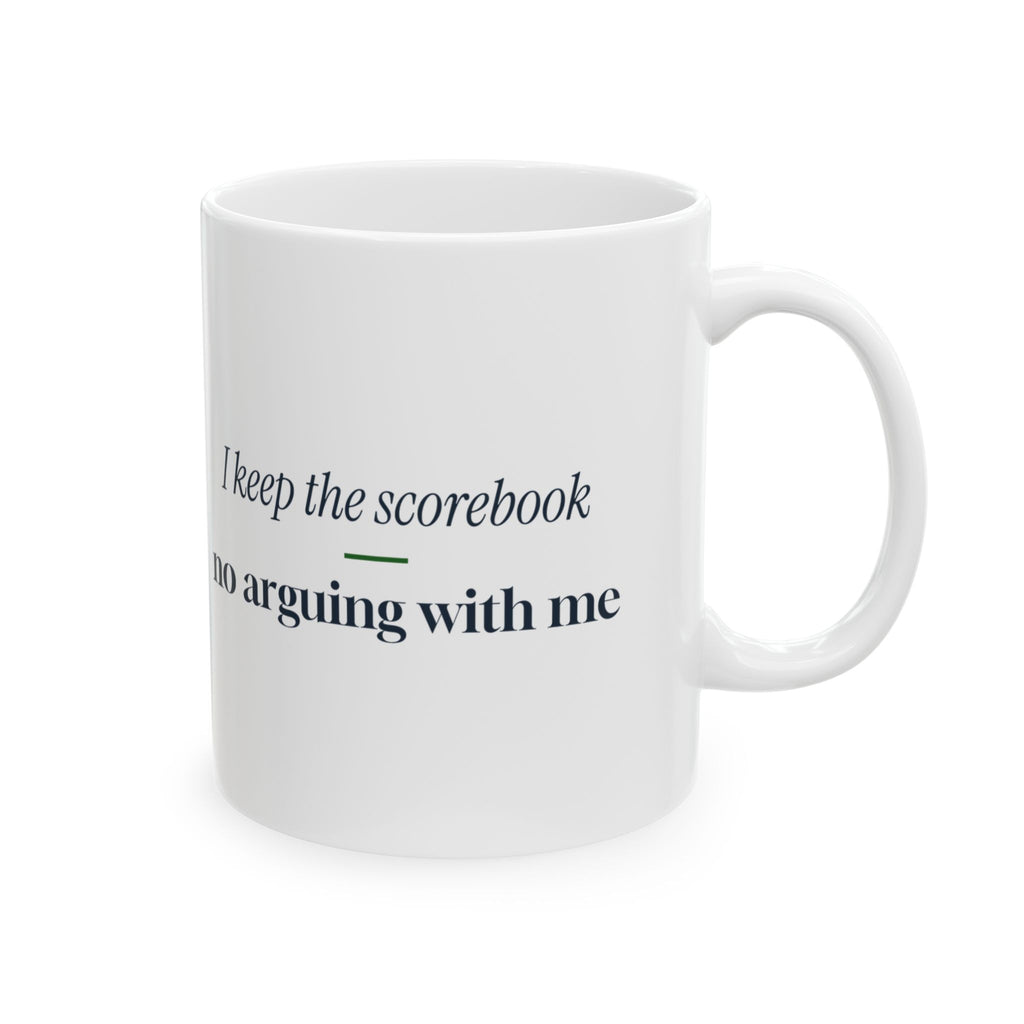 Softball Coffee Mug I Keep The Scorebook