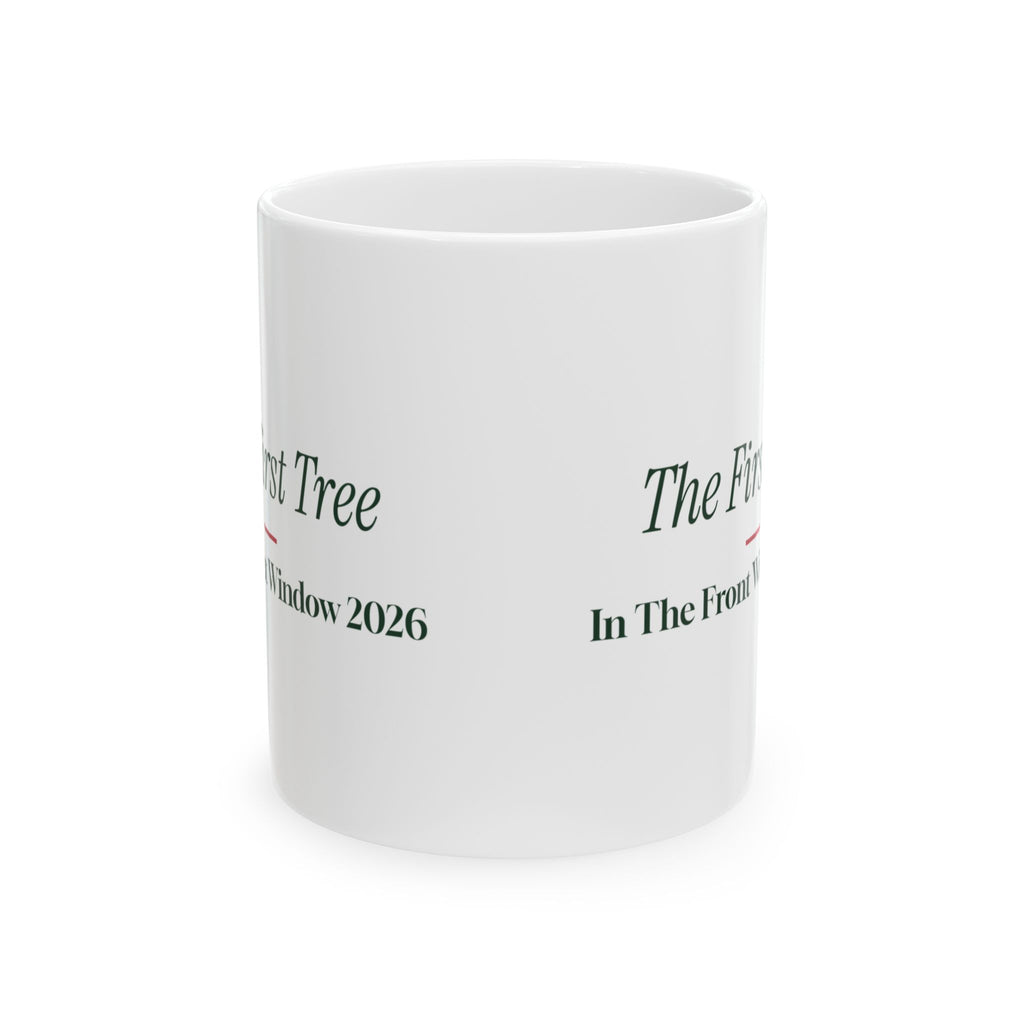 Christmas Coffee Mug The First Tree In The Front Window 2026 Keepsake