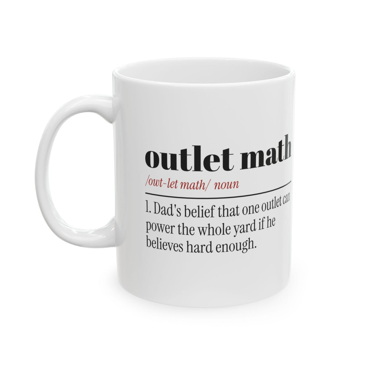 Funny Dad Christmas Coffee Mug Outlet Math Dictionary Christmas Lights