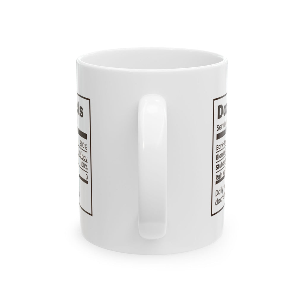 Funny Dachshund Coffee Mug Doxie Facts Bark To Size Ratio
