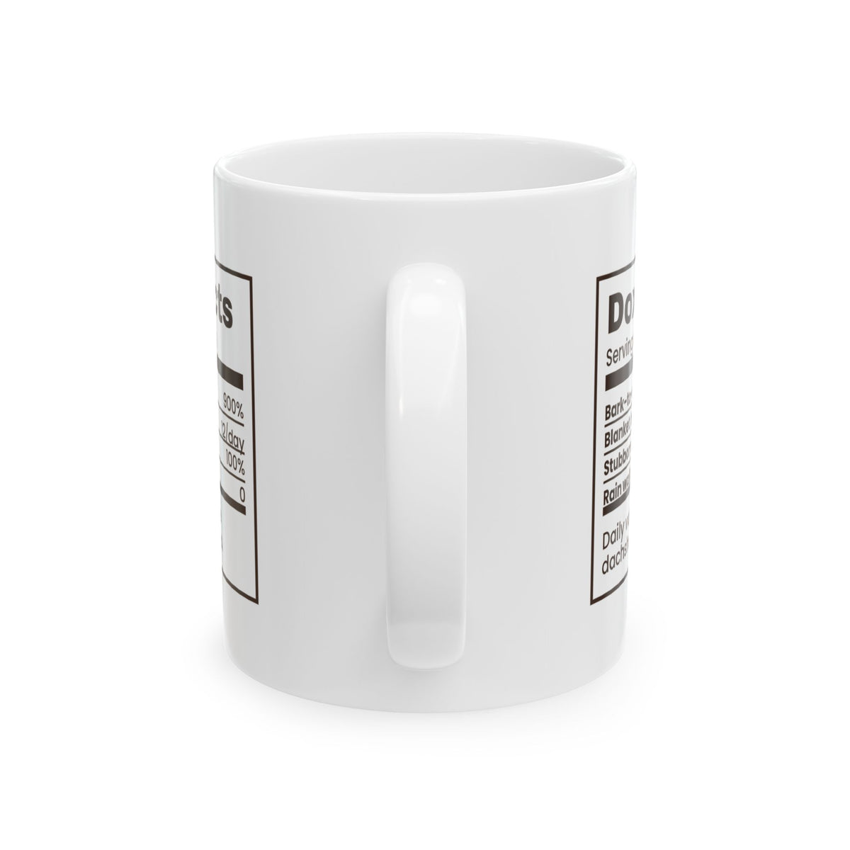 Funny Dachshund Coffee Mug Doxie Facts Bark To Size Ratio