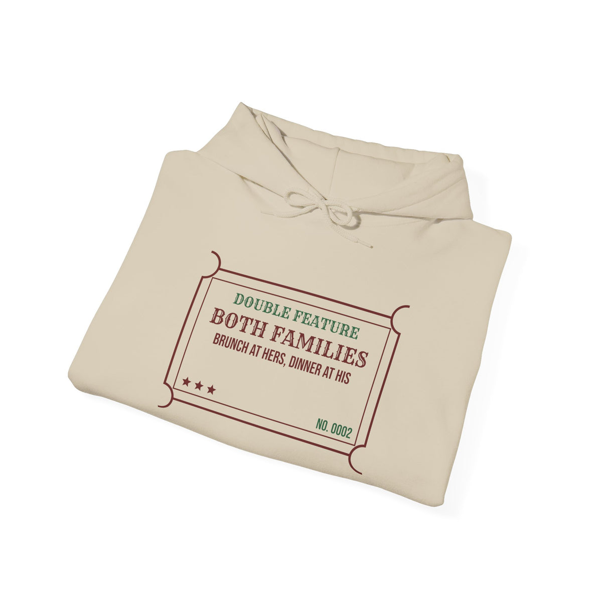 Funny Christmas In-Laws Hoodie Double Feature Both Families One Day