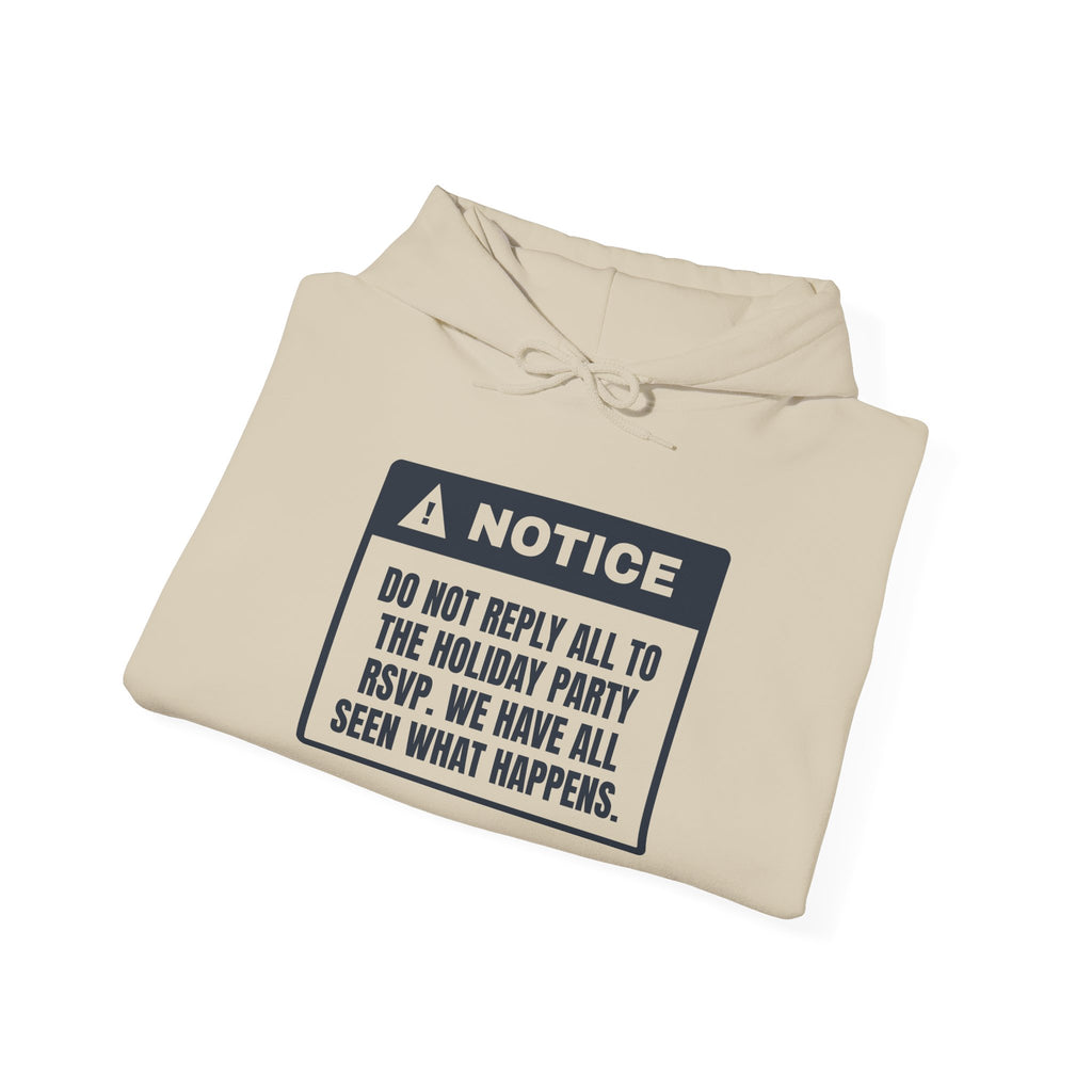 Funny Christmas Coworker Hoodie Do Not Reply All To The Party Email
