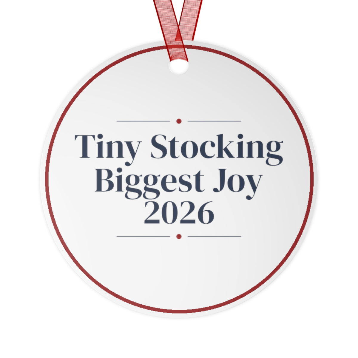 Baby's First Christmas Ornament Tiny Stocking Biggest Joy 2026