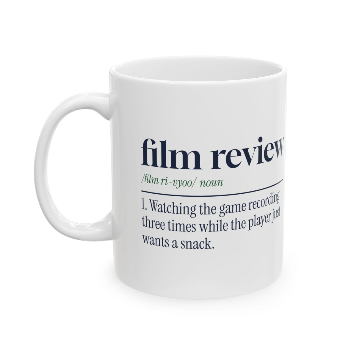 Funny Football Dad Coffee Mug Film Review Dictionary Definition