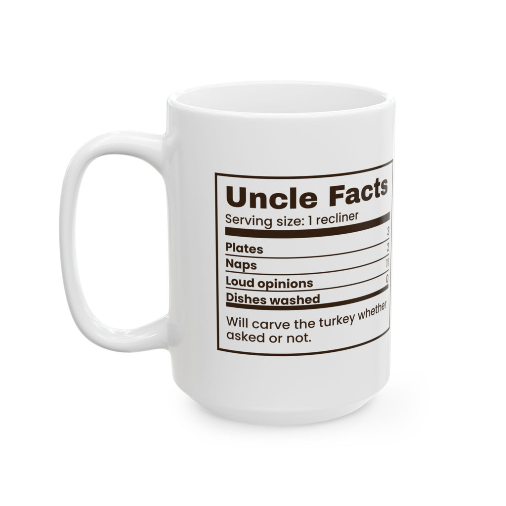 Funny Thanksgiving Coffee Mug Uncle Facts Loud Opinions 11 For Uncle
