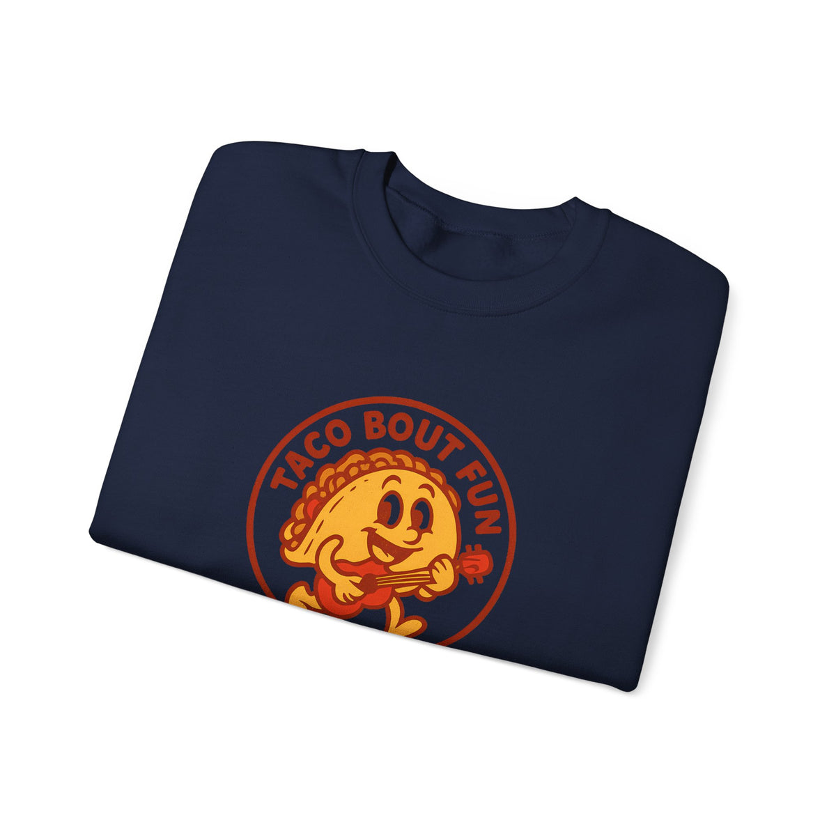 Taco Bout Fun Funny Retro Taco Pun Sweatshirt