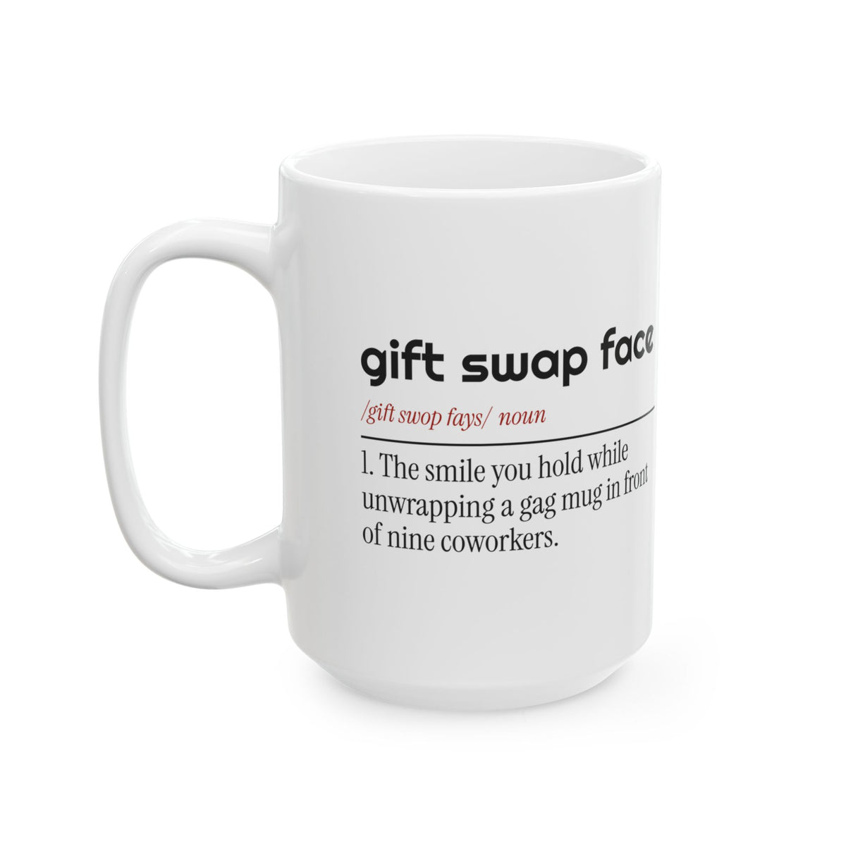 Funny White Elephant Coffee Mug Gift Swap Face Dictionary For Gift Swaps