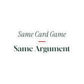Funny Family Christmas Sticker Same Card Game Same Argument