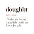 Funny Christmas Baking Sticker Doughbt Definition For Cookie Bakers